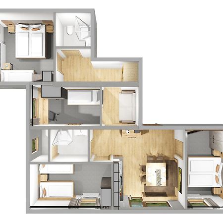 フィスHaus Enzianアパートメント エクステリア 写真